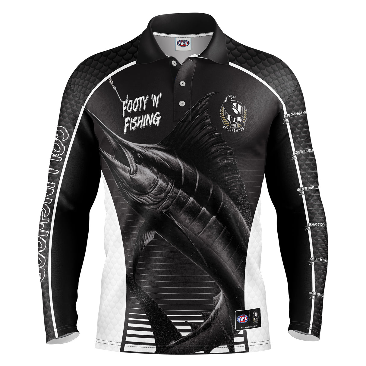 AFL Collingwood Footy n Fishing Shirt - Youth - Ashtabula