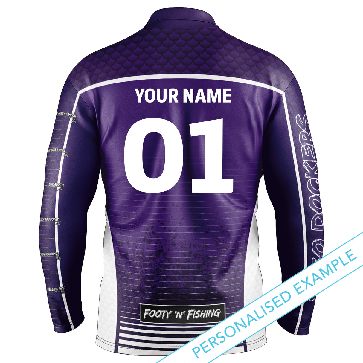 AFL Fremantle Dockers Footy n Fishing Shirt - Youth - Ashtabula