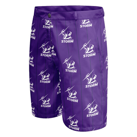 NRL Storm 'Front Bar' Dress Shorts - Ashtabula