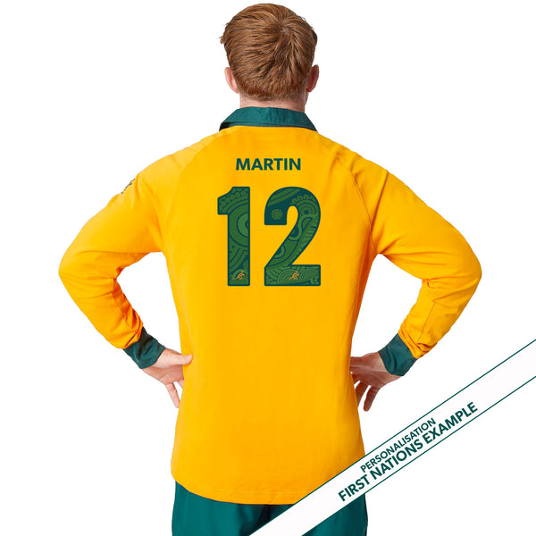Wallabies Traditional Home L/S Jersey - Ashtabula
