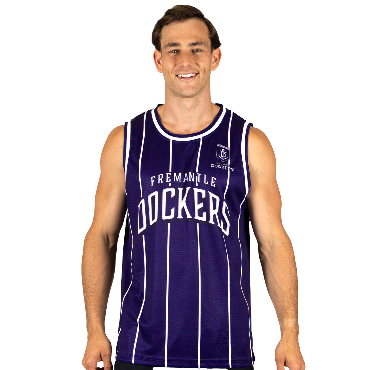 AFL Fremantle Dockers 'Harlem' Basketball Singlet - Adult - Ashtabula