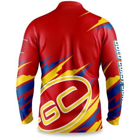 AFL Gold Coast Suns 'Ignition' Fishing Shirt - Adult - Ashtabula