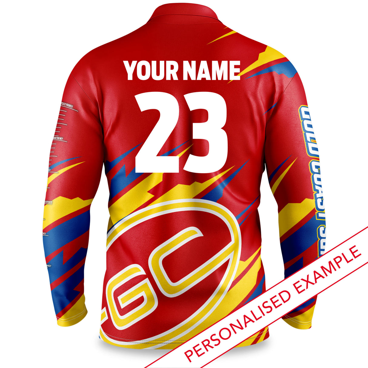 AFL Gold Coast Suns 'Ignition' Fishing Shirt - Adult - Ashtabula