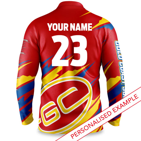 AFL Gold Coast Suns 'Ignition' Fishing Shirt - Adult - Ashtabula