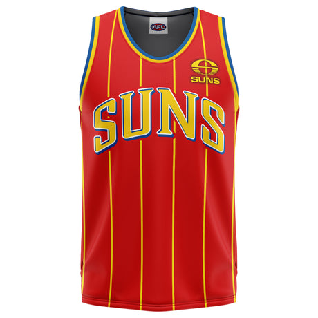 AFL Gold Coast Suns 'Harlem' Basketball Singlet - Youth - Ashtabula