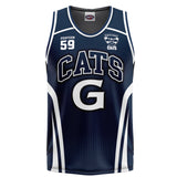 AFL Geelong Cats 'Hoops' Basketball Singlet - Youth - Ashtabula
