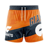 AFL GWS Giants 'Barrel' Board Shorts - Youth - Ashtabula