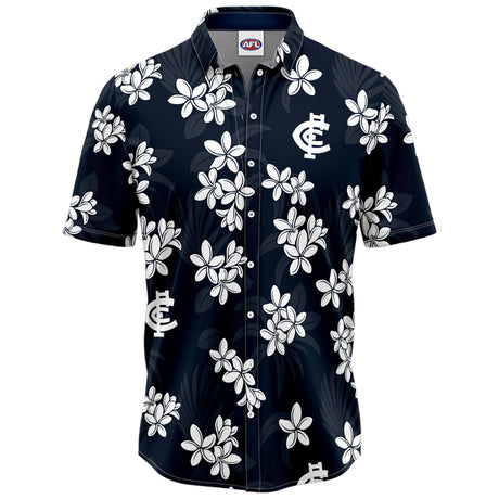 AFL Carlton 'Reef' Hawaiian Shirt - Ashtabula