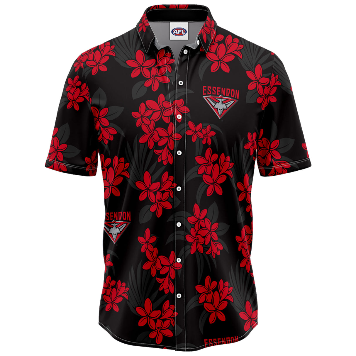 AFL Essendon Bombers 'Reef' Hawaiian Shirt - Ashtabula