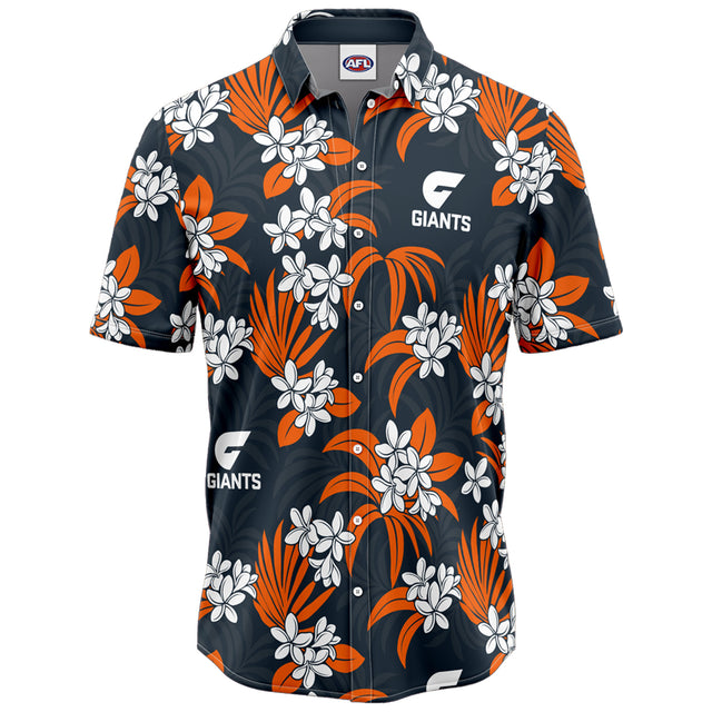 AFL GWS Giants 'Reef' Hawaiian Shirt - Ashtabula