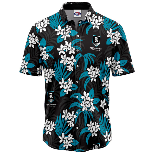 AFL Port Adelaide 'Reef' Hawaiian Shirt - Ashtabula