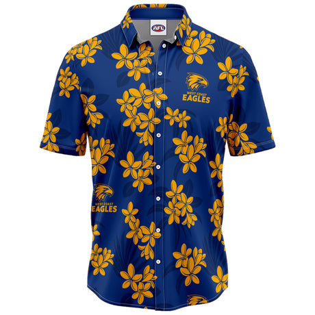 AFL West Coast Eagles 'Reef' Hawaiian Shirt - Ashtabula