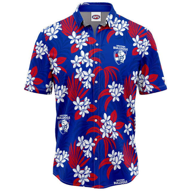 AFL Western Bulldogs 'Reef' Hawaiian Shirt - Ashtabula