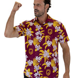 NRL Broncos 'Reef' Hawaiian Shirt