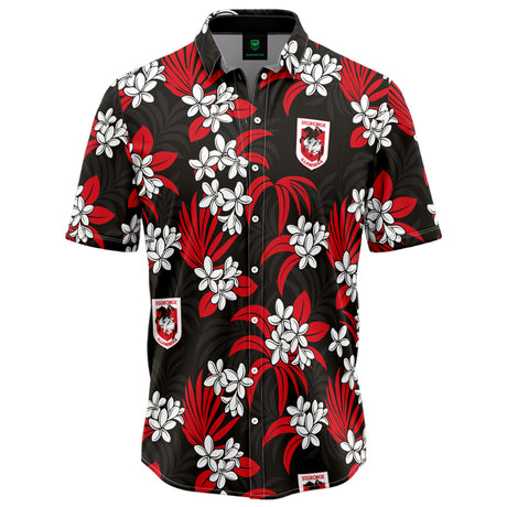 NRL Dragons 'Reef' Hawaiian Shirt - Ashtabula