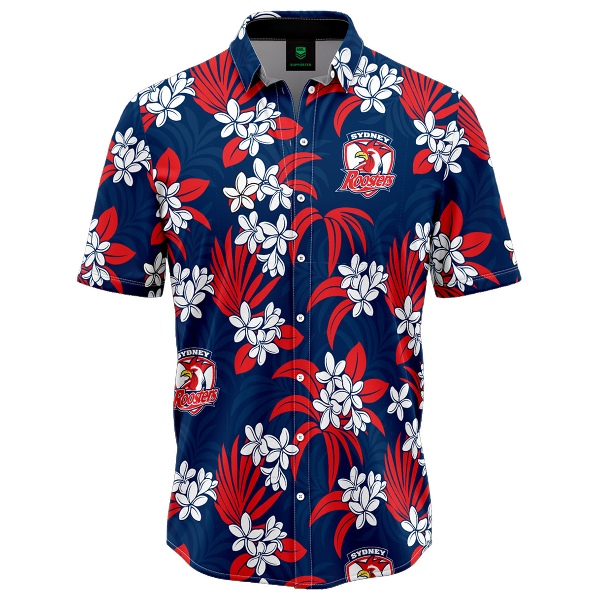 NRL Roosters 'Reef' Hawaiian Shirt - Ashtabula