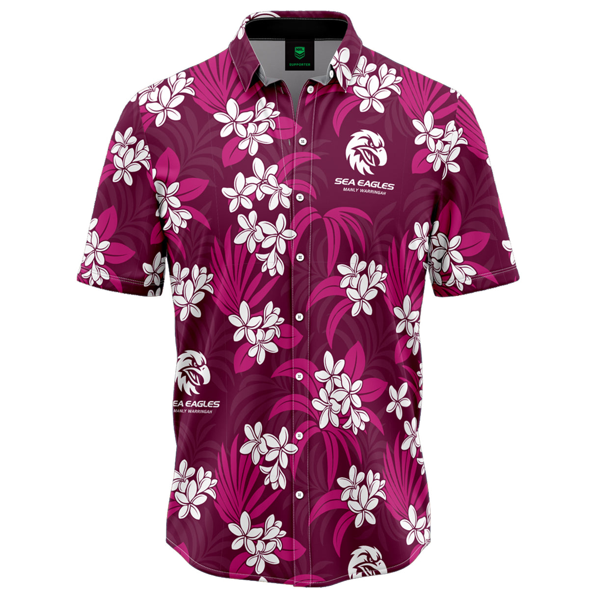 NRL Sea Eagles 'Reef' Hawaiian Shirt - Ashtabula