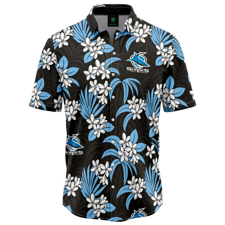NRL Sharks 'Reef' Hawaiian Shirt - Ashtabula