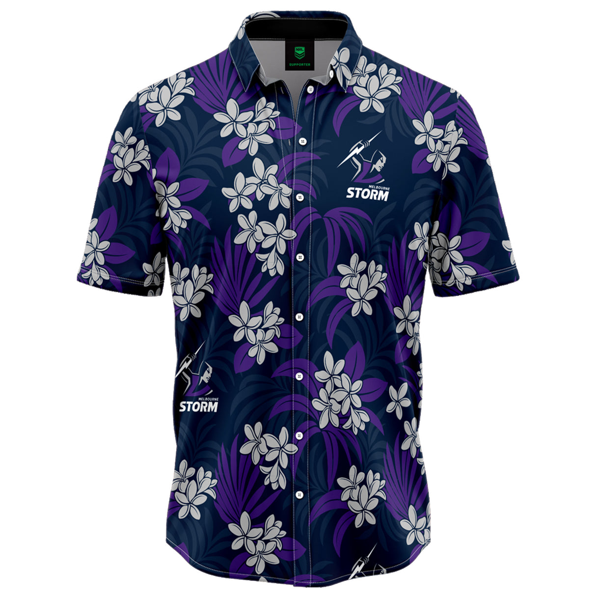 NRL Storm 'Reef' Hawaiian Shirt - Ashtabula