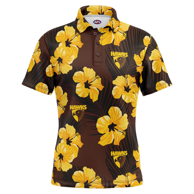 AFL Hawthorn 'Aloha' Golf Polo - Ashtabula