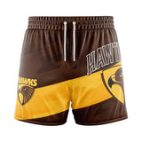 AFL Hawthorn 'Barrel' Board Shorts - Youth - Ashtabula