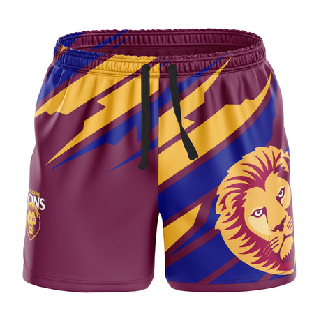 AFL Brisbane Lions 'Ignition' Board Shorts - Youth - Ashtabula