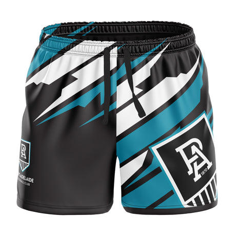 AFL Port Adelaide 'Ignition' Board Shorts - Youth - Ashtabula