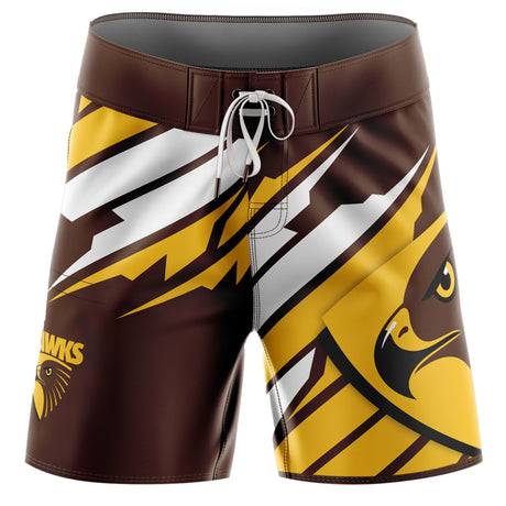 AFL Hawthorn 'Ignition' Board Shorts - Youth - Ashtabula