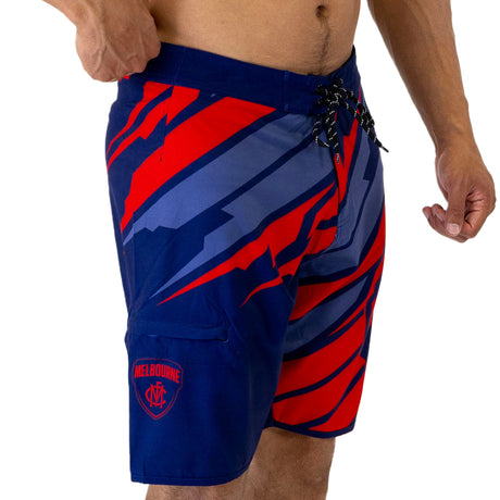 AFL Melbourne Demons 'Ignition' Board Shorts - Ashtabula