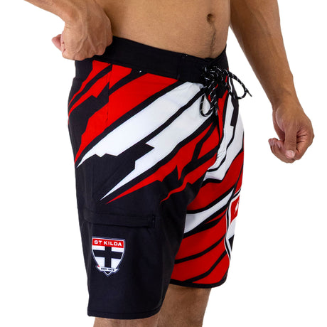 AFL St Kilda 'Ignition' Board Shorts - Ashtabula