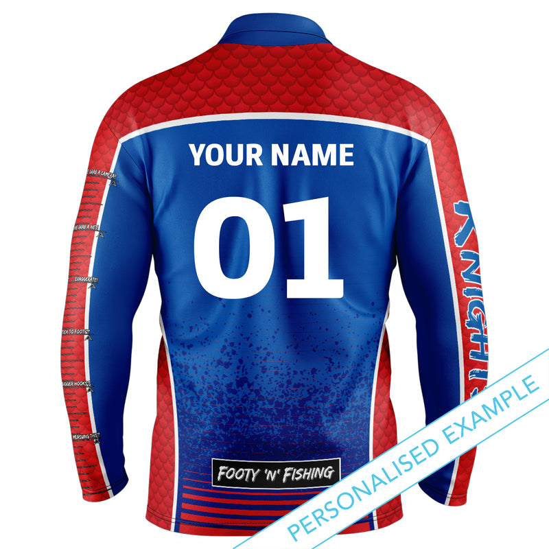 NRL Knights 'Barracuda' Fishing Shirt - Youth