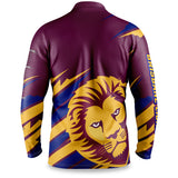 AFL Brisbane Lions 'Ignition' Fishing Shirt - Adult - Ashtabula