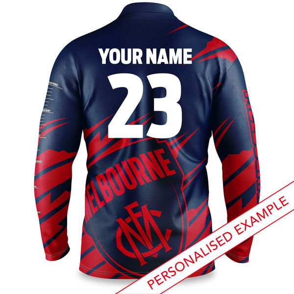 AFL Melbourne Demons 'Ignition' Fishing Shirt - Youth - Ashtabula