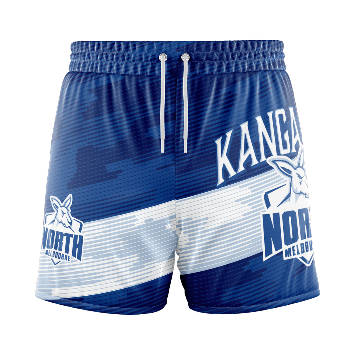 AFL North Melbourne 'Barrel' Board Shorts - Youth - Ashtabula