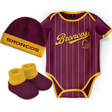 NRL Broncos  'Lullaby' 3pc Gift Set