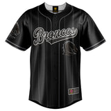 NRL Broncos Blackout Baseball Shirt Youth