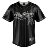 NRL Bulldogs Blackout Baseball Shirt