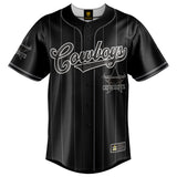NRL Cowboys Blackout Baseball Shirt