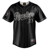 NRL Roosters Blackout Baseball Shirt Youth
