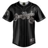 NRL Sea Eagles Blackout Baseball Shirt