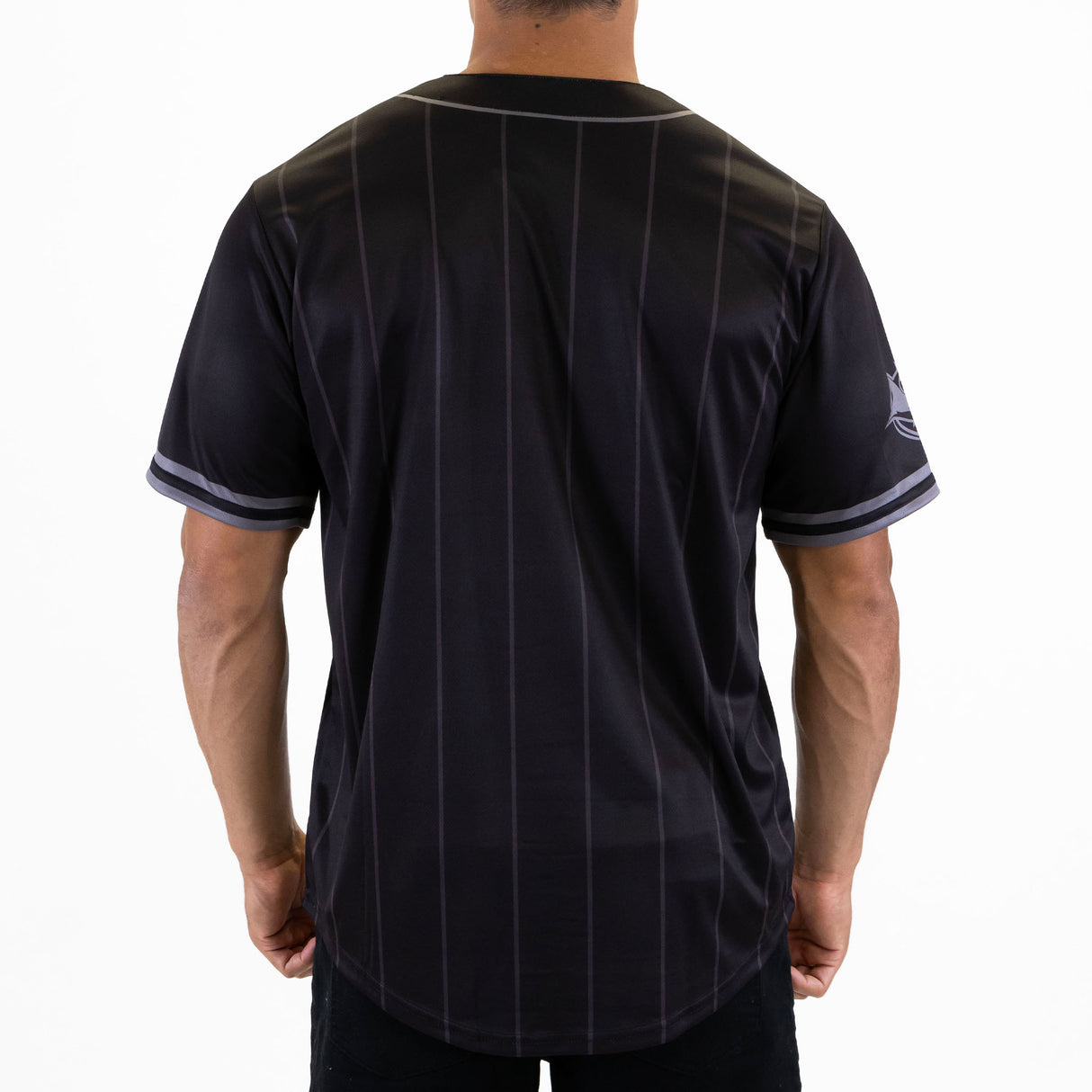 NRL Sharks Blackout Baseball Shirt
