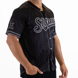 NRL Storm Blackout Baseball Shirt