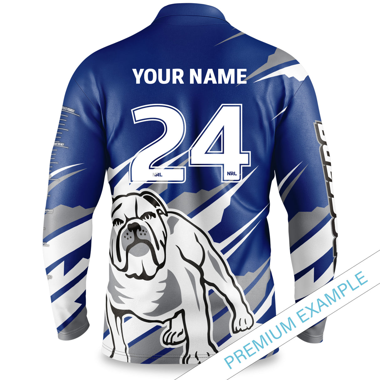 NRL Bulldogs 'Ignition' Fishing Shirt - Adult - Ashtabula