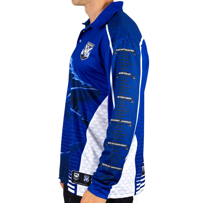 NRL Bulldogs 'Barracuda' Fishing Shirt - Adult
