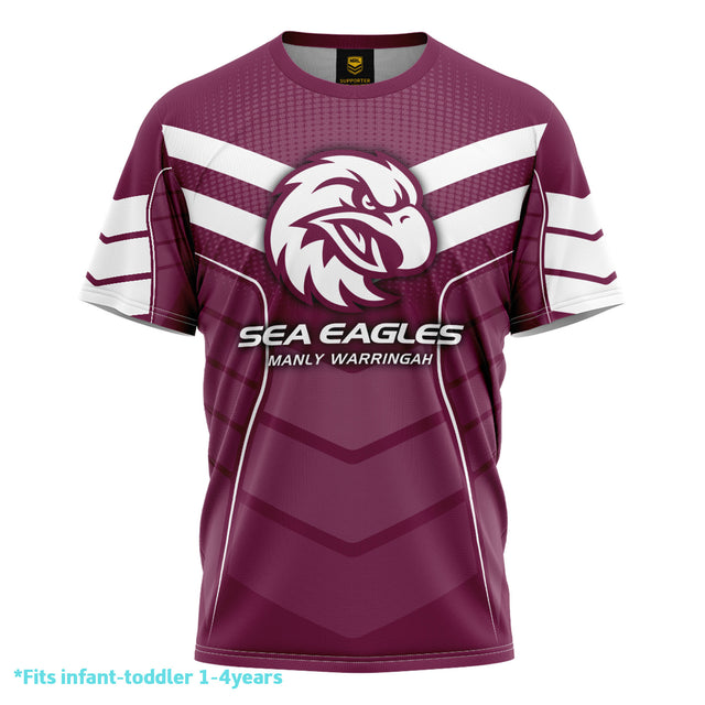 NRL Sea Eagles 'Chevron' Kids Tee - Ashtabula