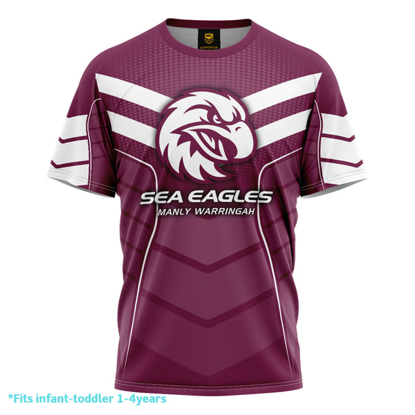 NRL Sea Eagles 'Chevron' Kids Tee - Ashtabula
