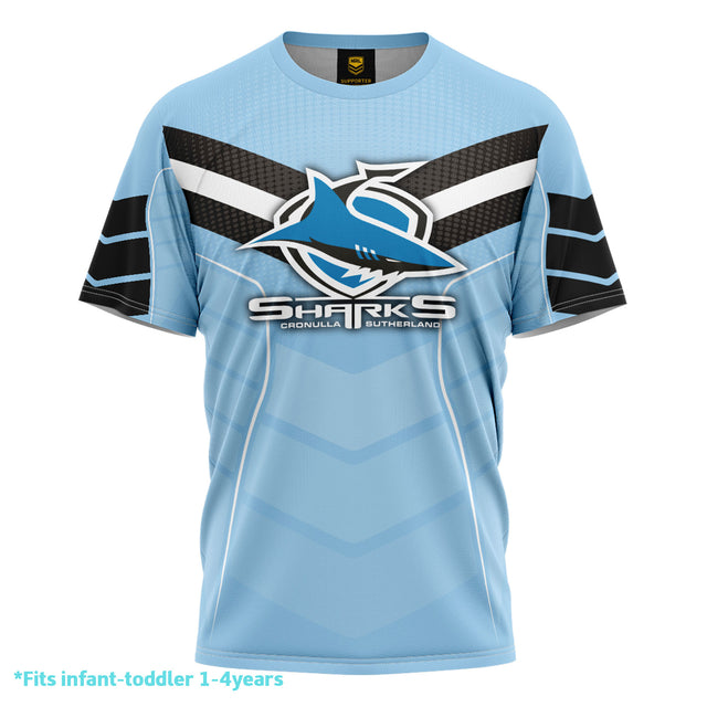 NRL Sharks 'Chevron' Kids Tee - Ashtabula