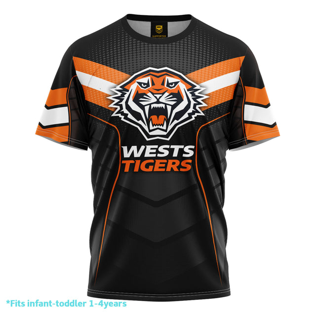 NRL Wests Tigers 'Chevron' Kids Tee - Ashtabula