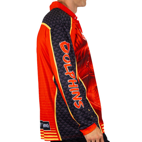 NRL Dolphins 'Barracuda' Fishing Shirt - Adult - Ashtabula