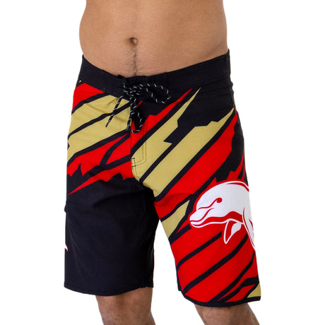 NRL Dolphins Ignition' Board Shorts - Adult - Ashtabula